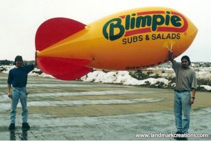 Blimpie Helium Advertising Blimp