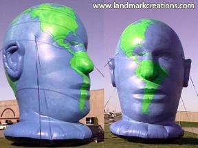 inflatable earth head