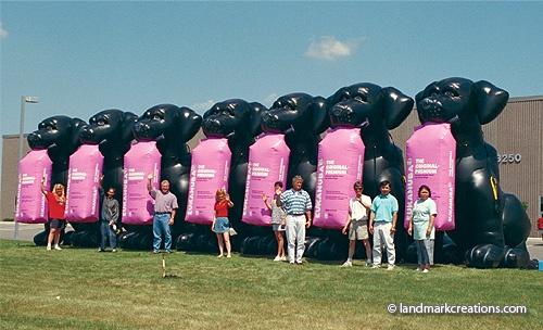 Inflatable Iams Black Labs