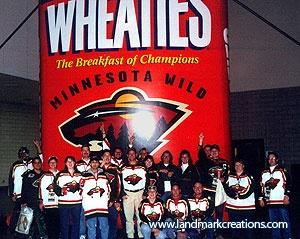 MN Wild Inflatable Wheaties Cereal Replica