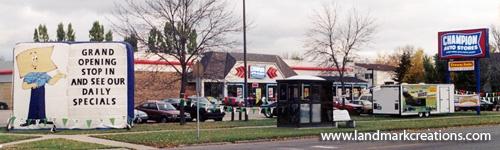 Champion Auto Sales Inflatable Billboard