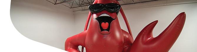 inflatable lobster