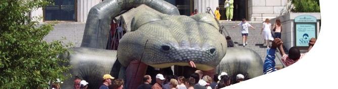 inflatable komodo dragon