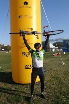 Inflatable Pylon at Racing Event