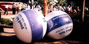 Inflatable Golf Balls for Fundraising Event