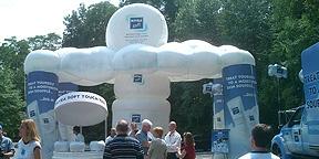 Nivea Inflatable Kiosk at Marketing Event