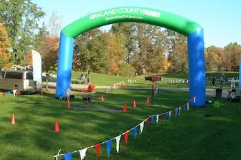 Oakland County Park's Inflatable Arch at Community Event