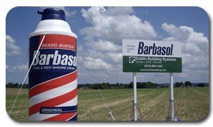 Barbasol Shaving Cream Inflatable Replica at Groundbreaking Event