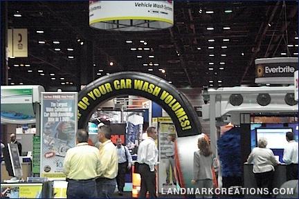 Inflatable Headphones at Trade Show