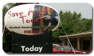 Save a Life Tour Inflatable Billboard