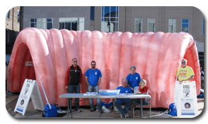 Inflatable Colon at Rumpshaker Event