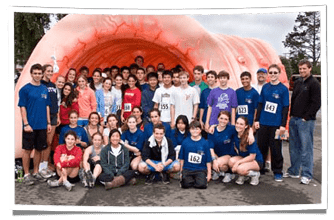 Strides for Life Inflatable Colon at Fundraising Race Event