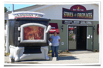 Hearth N Home's Inflatable Fireplace Replica