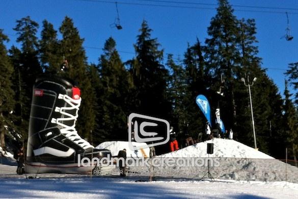 VANS Canada Inflatable Snowboard Boot at Hi-Standard Snowboard Event