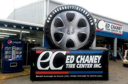 Inflatable Tire Billboard