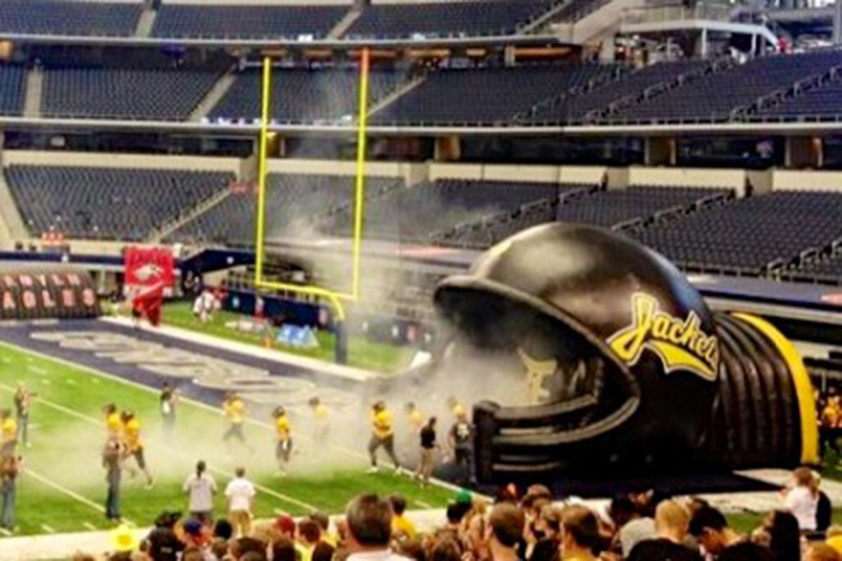 Denison Inflatable Football Helmet