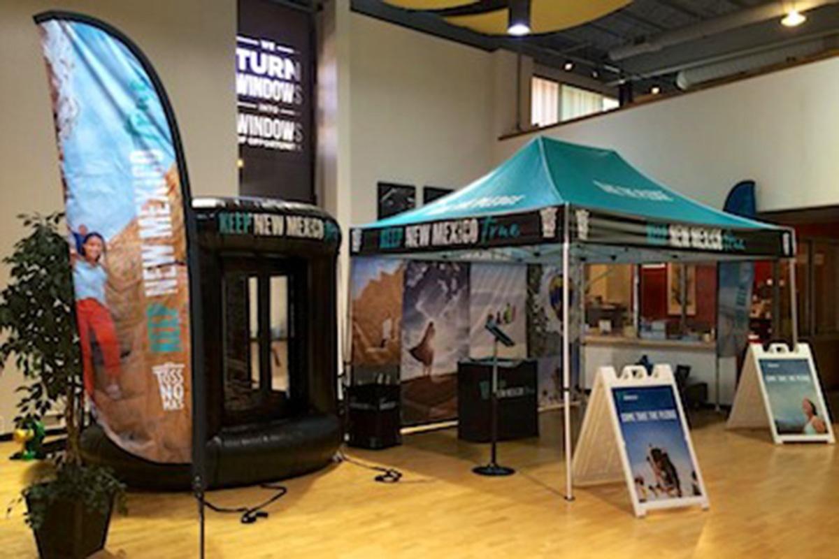 New Mexico Tourism Department Cash Booth