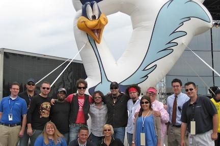 Inflatable Roadrunner Mascot for Time Warner Cable
