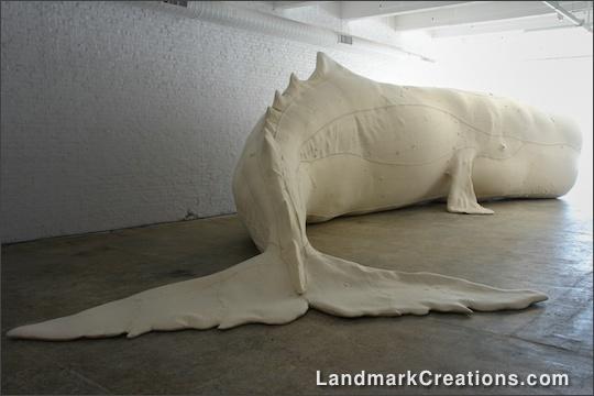 Inflatable Albino Sperm Whale at The Fabric Workshop and Museum