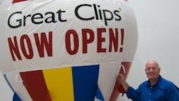 Great Clips Inflatable Hot Air Balloon Shape