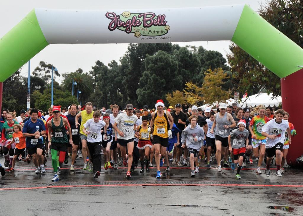 Jingle Bell Run Inflatable Finish Arch