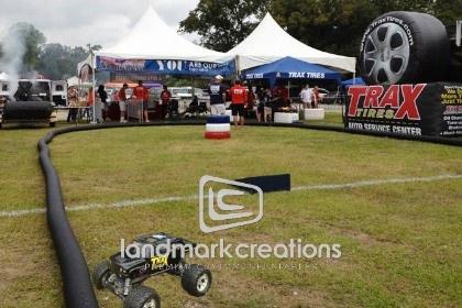 Trax Tires Inflatable Billboard at Community Event