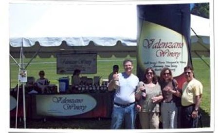 Custom Inflatable Wine Bottle at Sampling Marketing Event